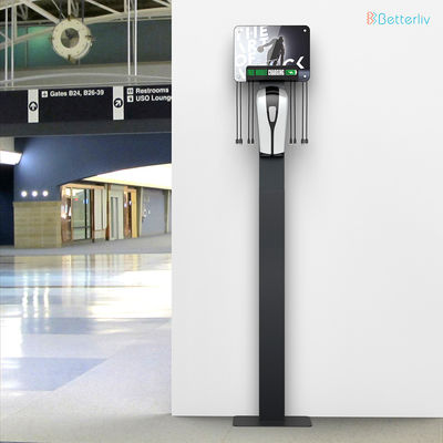 240V Automatic Hand Sanitizer Dispenser Stand , Electric No Touch Hand Sanitizer Stand