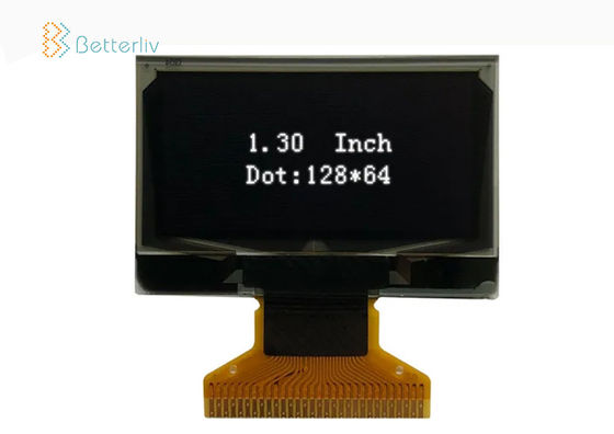30 Pin Small OLED Display 128x64 Dot 1.3 Inch White Blue Color