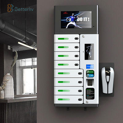 Pin Code Mobile Phone Charging Lockers , 144W Cell Phone Charging Station Lockers