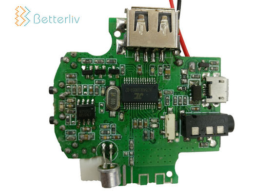 ODM Wireless Bluetooth Module PCB Black Solder Mask With SMT Service